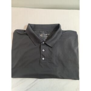 Oak Hill Polo Shirt Mens 4XLT 4XL Tall Gray Short Sleeve Golf Work Preppy